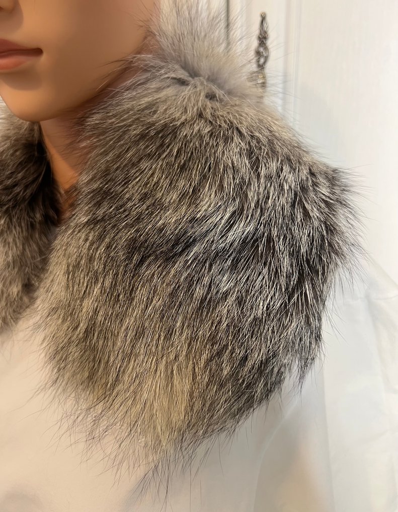 Artisan Furrier - Frost Silver Fox Fur Collar - Halstuch #1.0