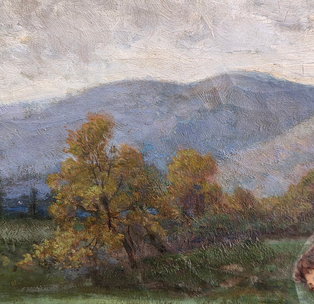 Pietro Barucci (1845-1917) - Riposo ai campi #2.1