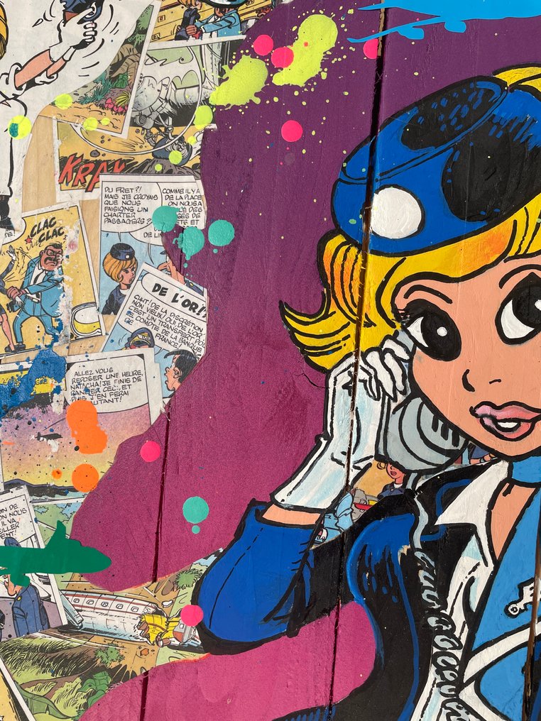 Vincent STREIFF - Tableau POP Art NATACHA signé par l'artiste #3.2