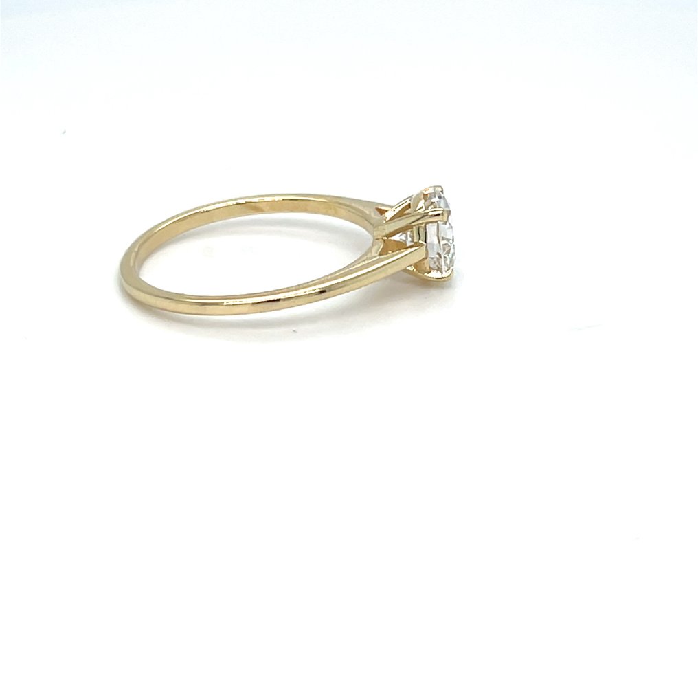 No reserve price - Ring - 14 kt. Yellow gold - 1.02ct. tw. Diamond (Lab-grown) #2.1