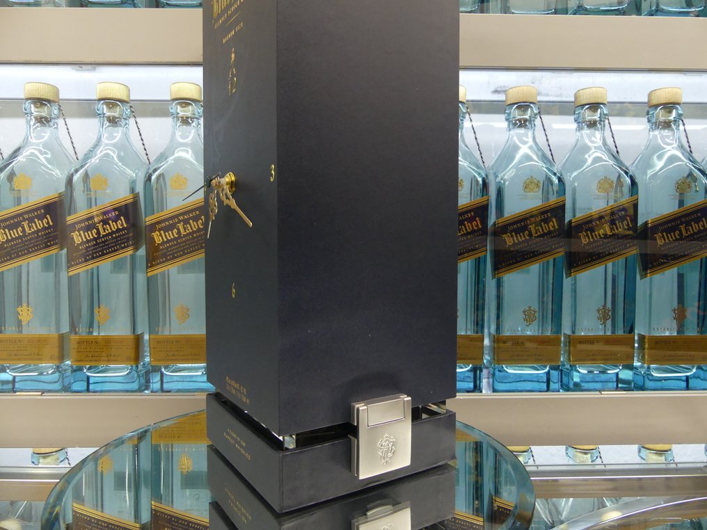 Johnnie Walker Blue Label Clock Display Stand (no bottle) - 44cm high, 13cm long, 13cm wide #4.3