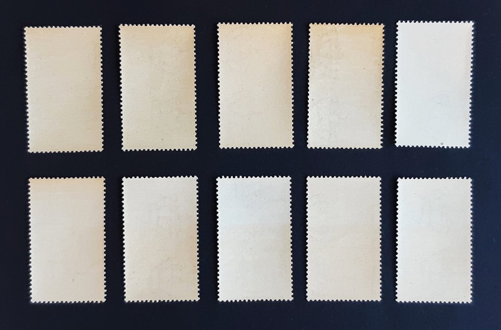 意大利王国 1937/1938 - Augusto + 宣布 - SASSONE 416 - 425, 439 - 448 #3.2