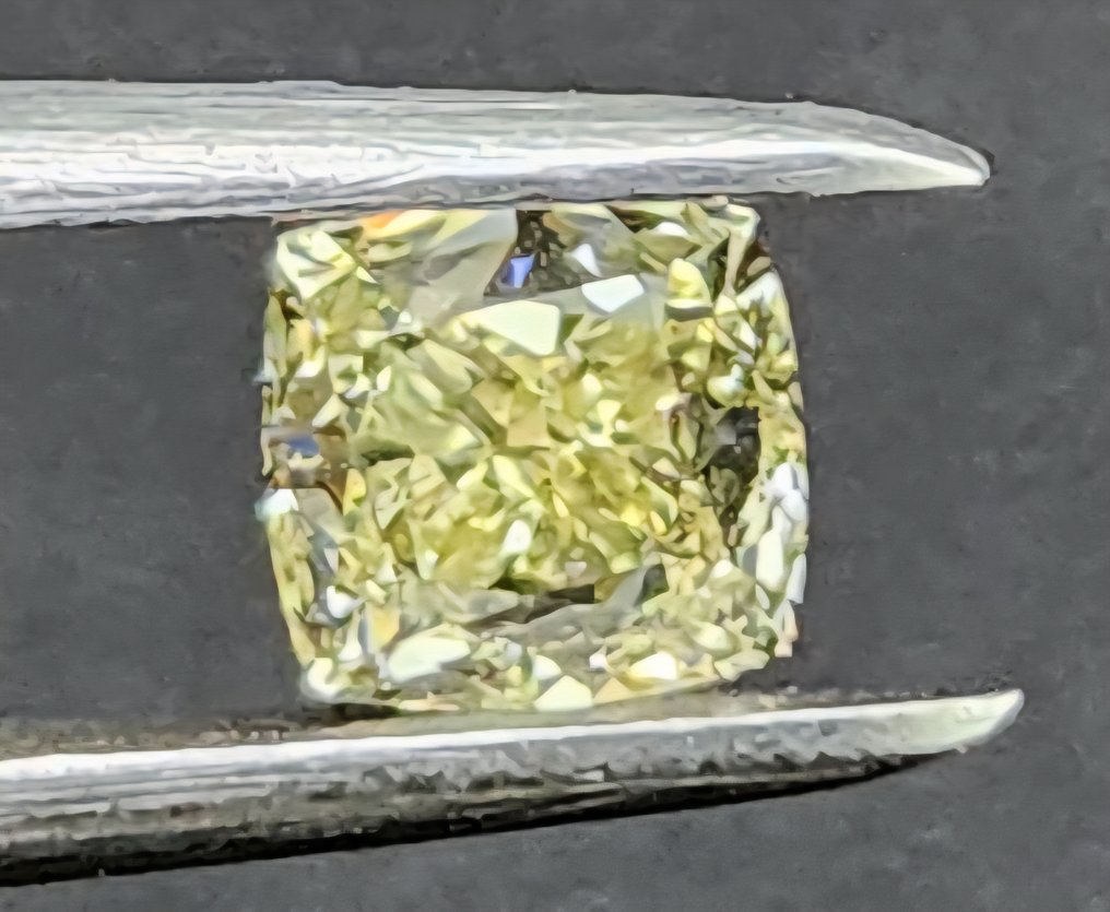 1 pcs Gyémánt (Természetes) - 1.00 ct - Párna - SI2 - Amerikai Gemmológiai Intézet (GIA) - Y - Z #4.3