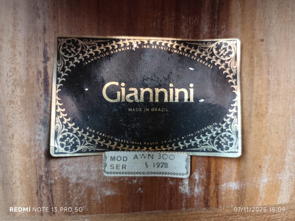 Giannini - AWN 300 - - Gitara klasyczna - Brazylia - 1978 #2.1