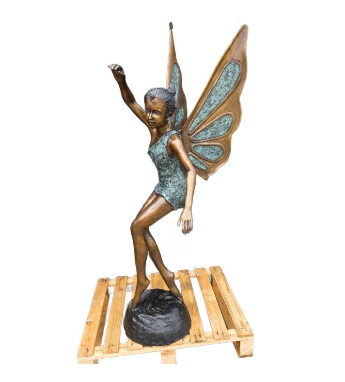 Statue, XXL Bronze Fairy - 144.5 cm - Bronze - 2025 #1.0