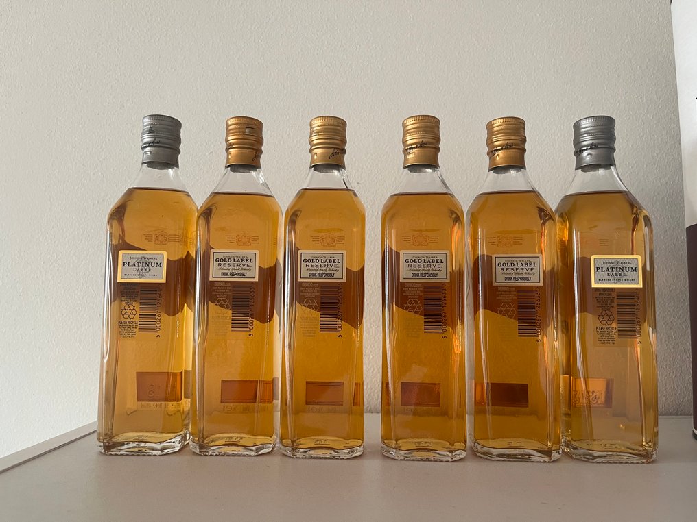 Johnnie Walker 18 years old Platinum & Gold Label Reserve - 20cl - 6 pullojen #1.0