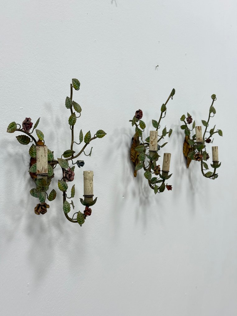 Fali lámpatest (3) - Vas - tris francia appliques #1.0