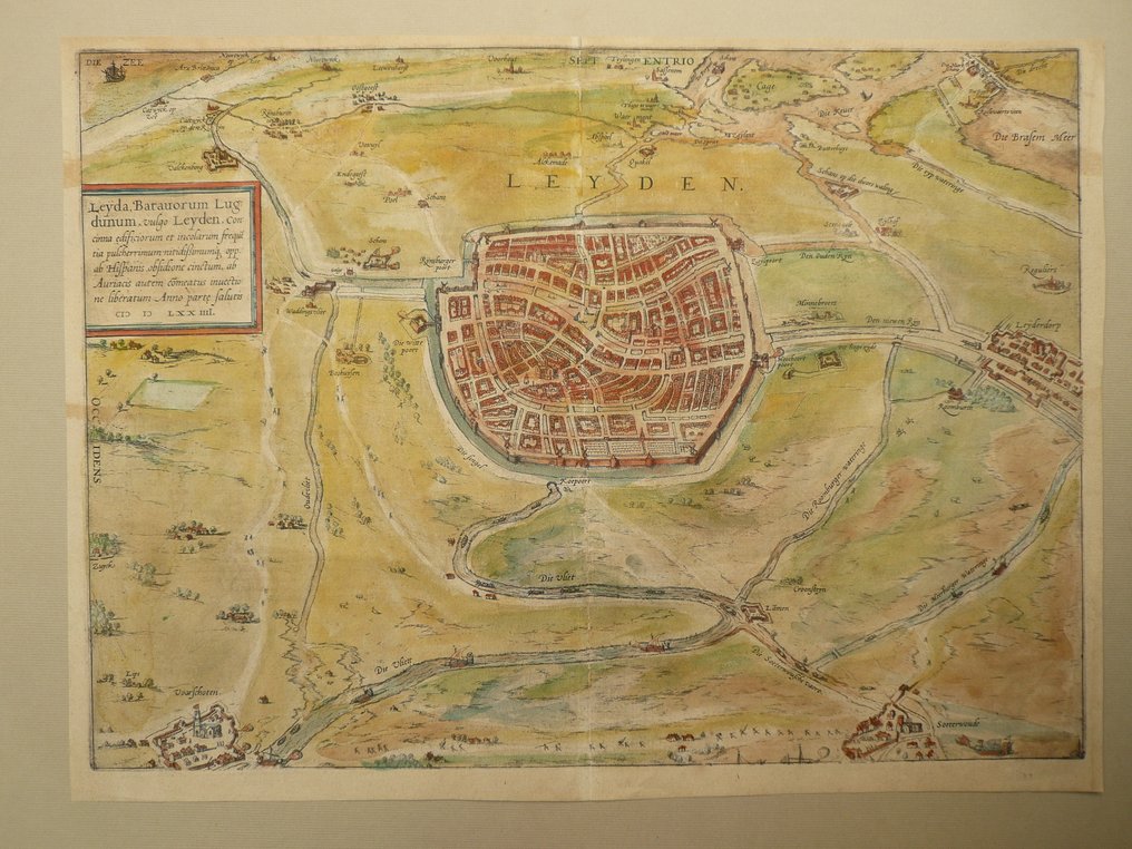 歐洲 - 荷兰 / 莱顿; G. Braun, F. Hogenberg - Leyden - 1581-1600 #1.0