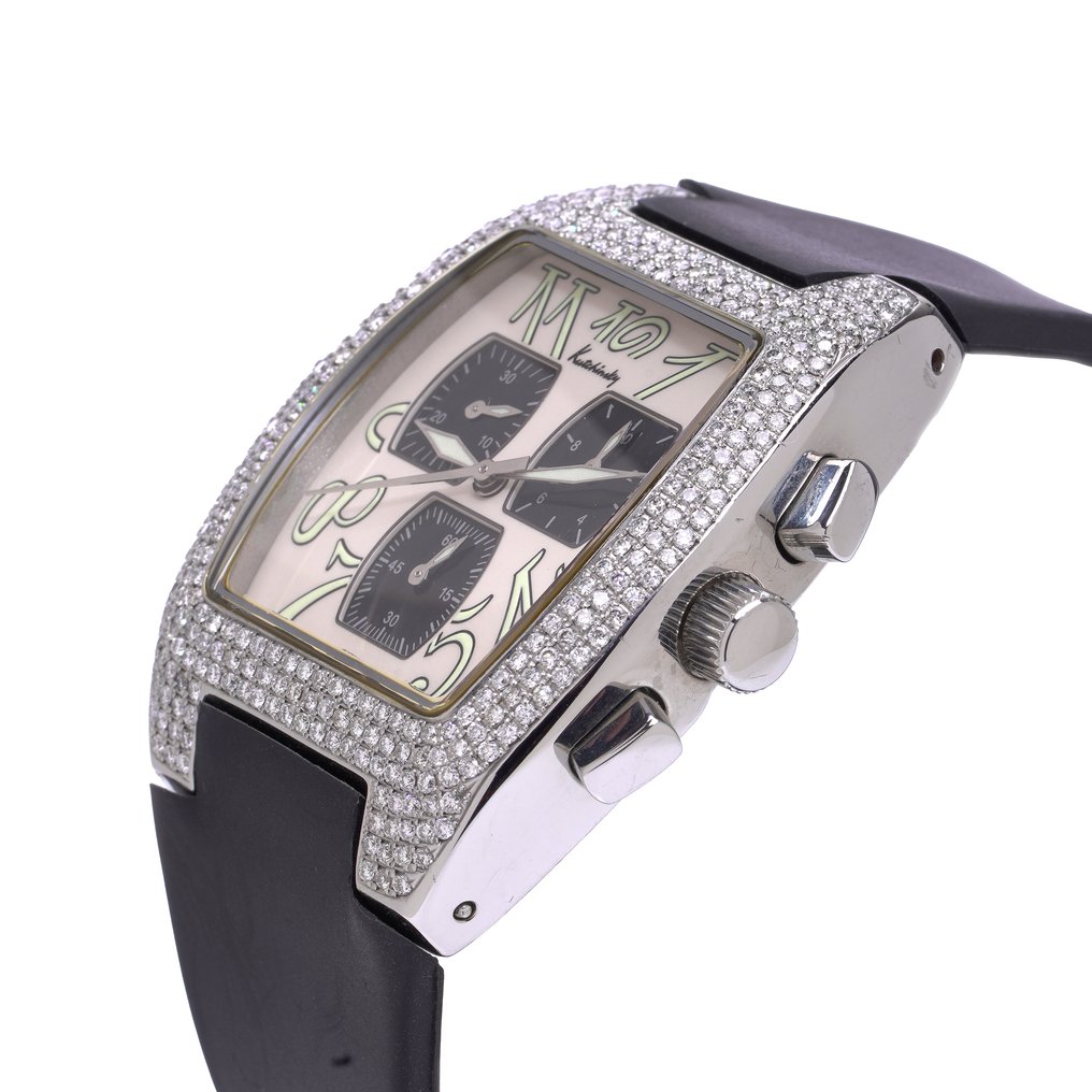 Kutchinsky - Kutchinsky “Joop” Diamond-Set Chronograph Watch - Unisex - 2000-2010 #1.0