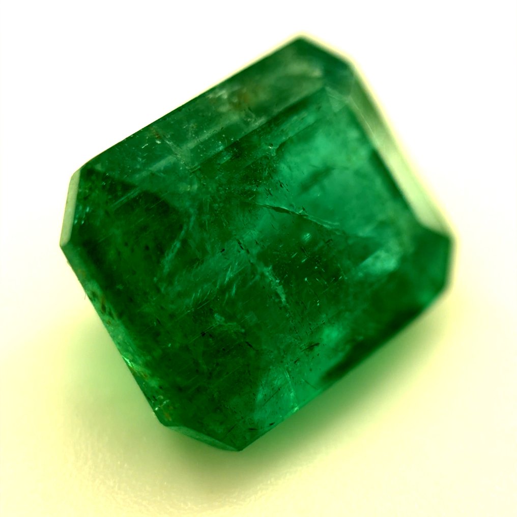 1 pcs  Groen Smaragd  - 4.63 ct - International Gemological Institute (IGI) - Natuurlijke smaragd #2.1