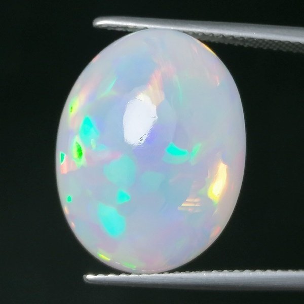 Opale  - 12.76 ct - Instituto Gemólogico Español (IGE) - Gioco di colore intenso #3.2