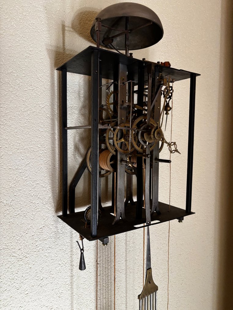 Comtoise clock -  Art Nouveau - Wrought iron - 1850-1900 #3.2