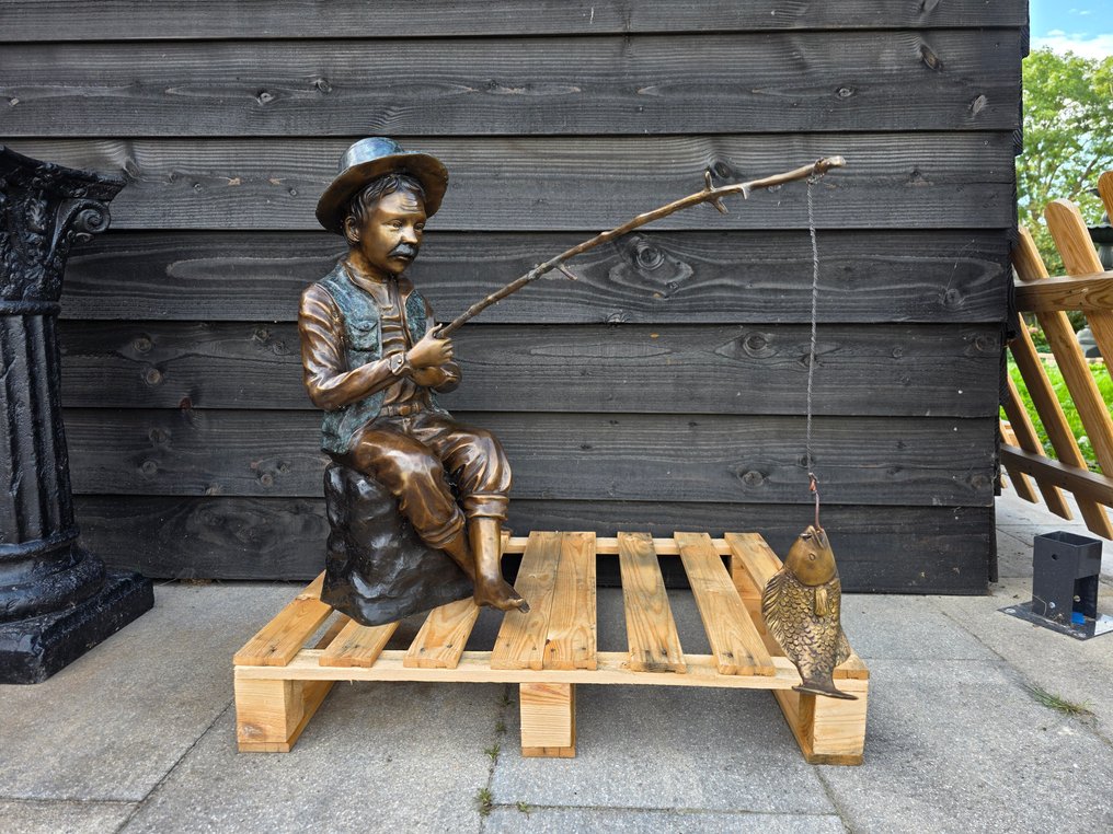 Statue, XL Bronze Fisherman - 70 cm - Bronze - 2025 #3.2