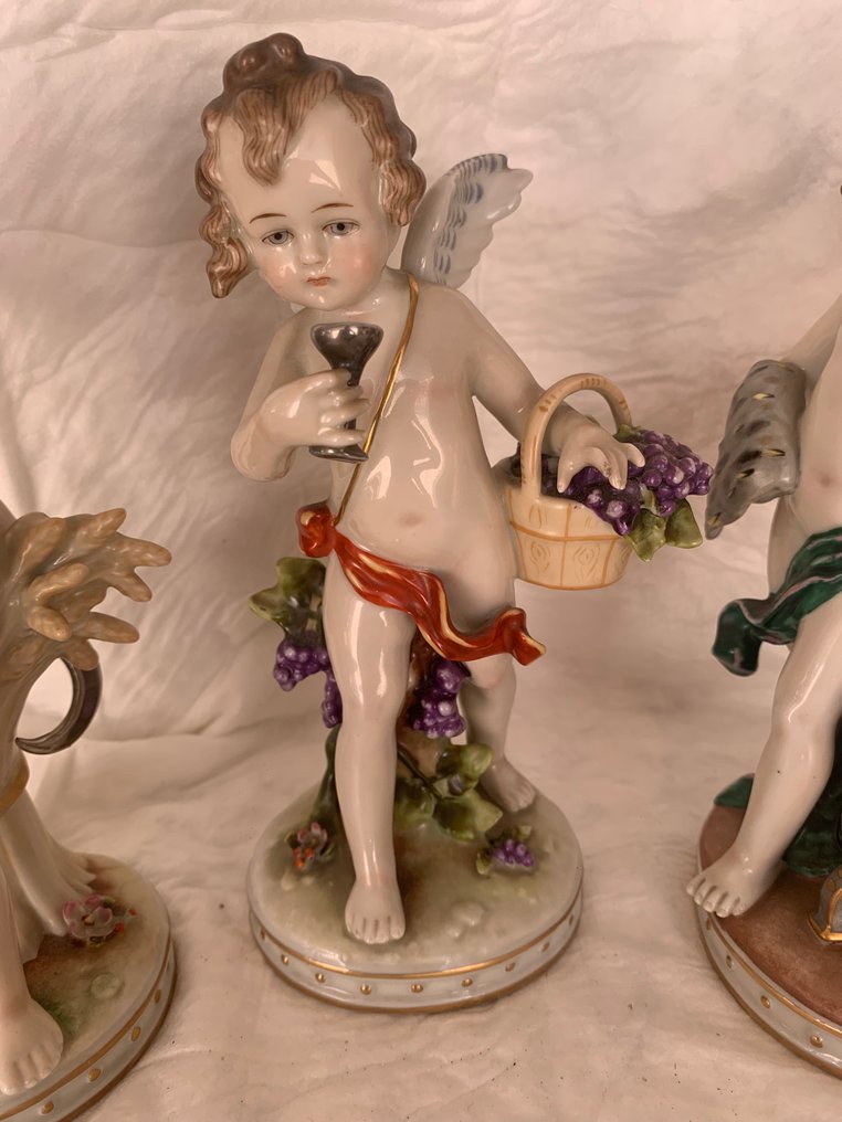 Figurine - Quatuor putti (4) - Porcelain #2.1