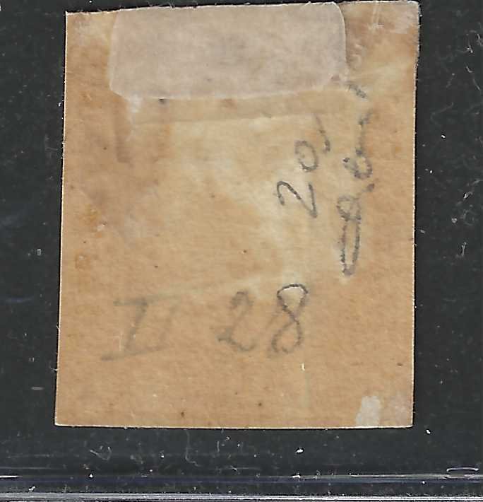 意大利古城邦-西西里 1859 - 古老的国家:西西里岛 1/2克。第2版,拿波里新MLH纸张图表。签名:P.Cardillo - Sassone Sicilia n.2a #1.0