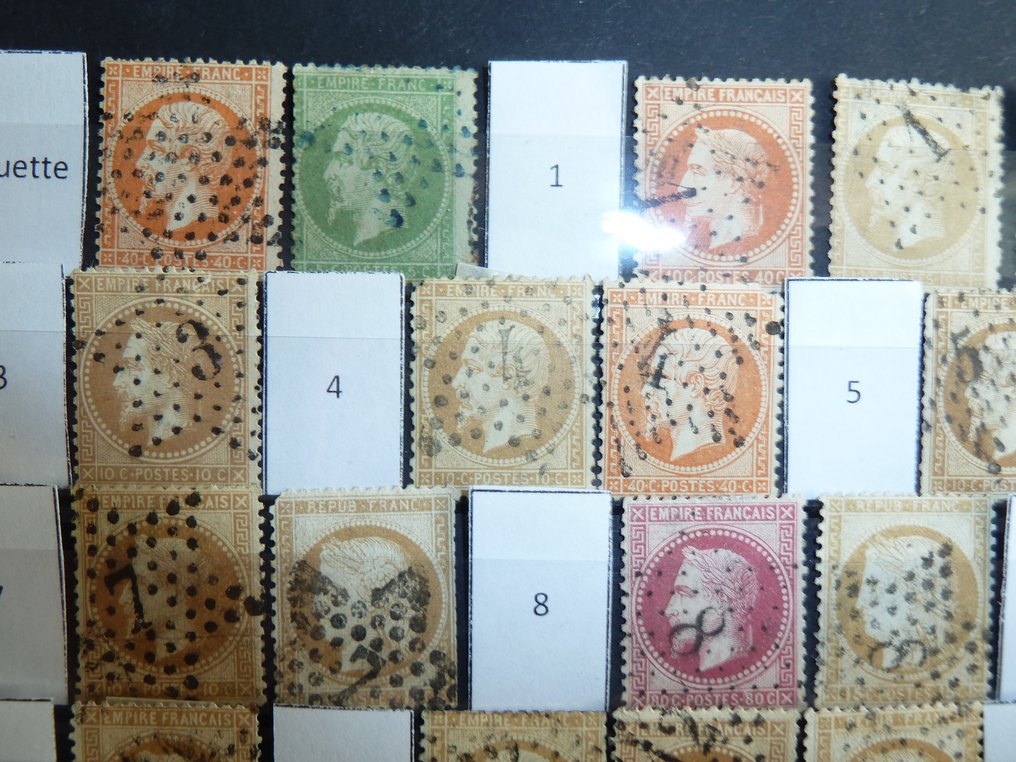 Frankrig 1863/1876 - Sjælden - Etoiles de Paris næsten fuldt - Yvert & Tellier #2.1