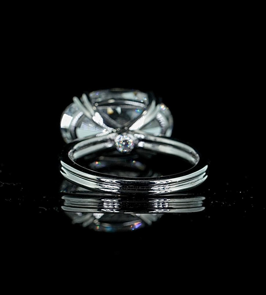 戒指 - 14K包金 白金 - 6.98ct. tw. 钻石 (实验室培育) - 钻石 #1.0