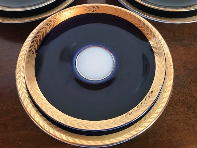 Lomonosov Imperial Porcelain Factory - COBALT BLUE - 6人用咖啡套装 (18) - 瓷 #4.3