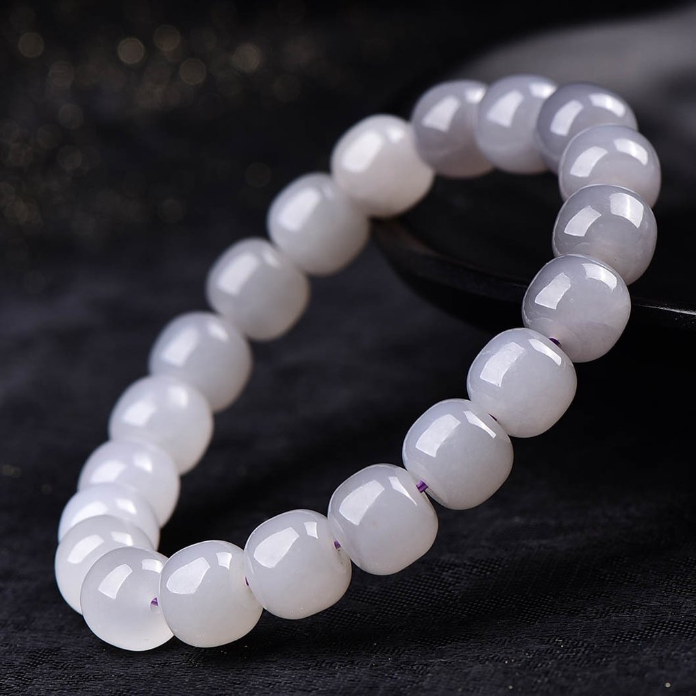 无底价 - ALGT 认证 - 极度独家的天然软玉手链 一种深度饱和的颜色，立即吸引注意力- 30.19 g #3.2