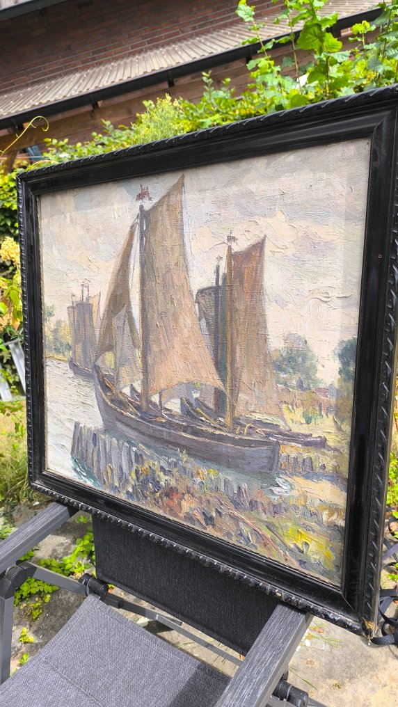 Daniel Staschus (1872-1953) - Boote am Ufer #3.2