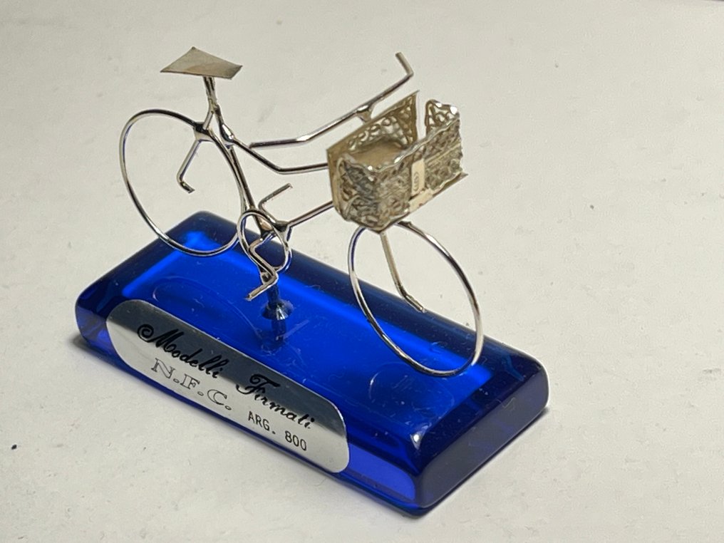 Statuetta in miniatura - Biciclette segnaposti - .800 argento #3.2