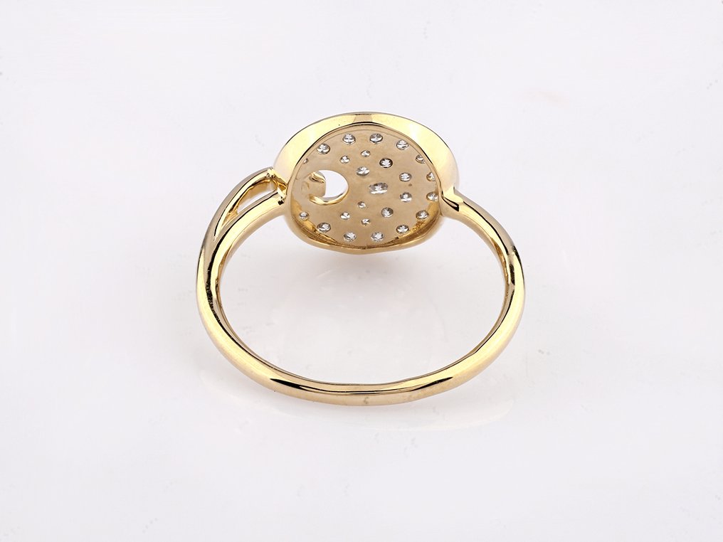 Gyűrű - 14 kt. Sárga arany - 0.36ct. tw. Gyémánt (Természetes) #4.3