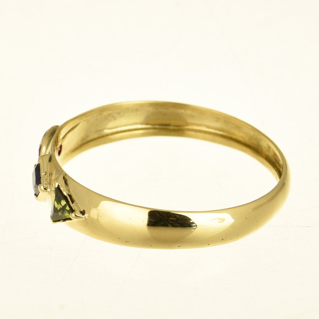 No Reserve Price - Ring - 14 kt. Yellow gold Ruby #4.3