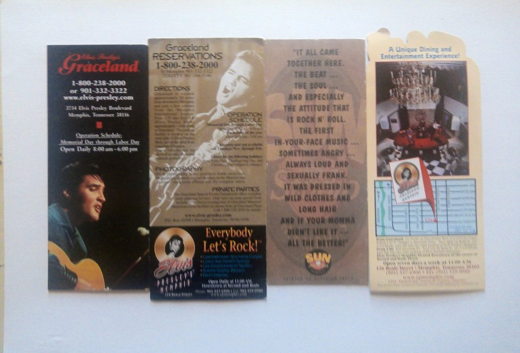 猫王 - 埃维斯·普里斯利 - 41件藏品——别针、邮票、明信片、宣传册 #2.1