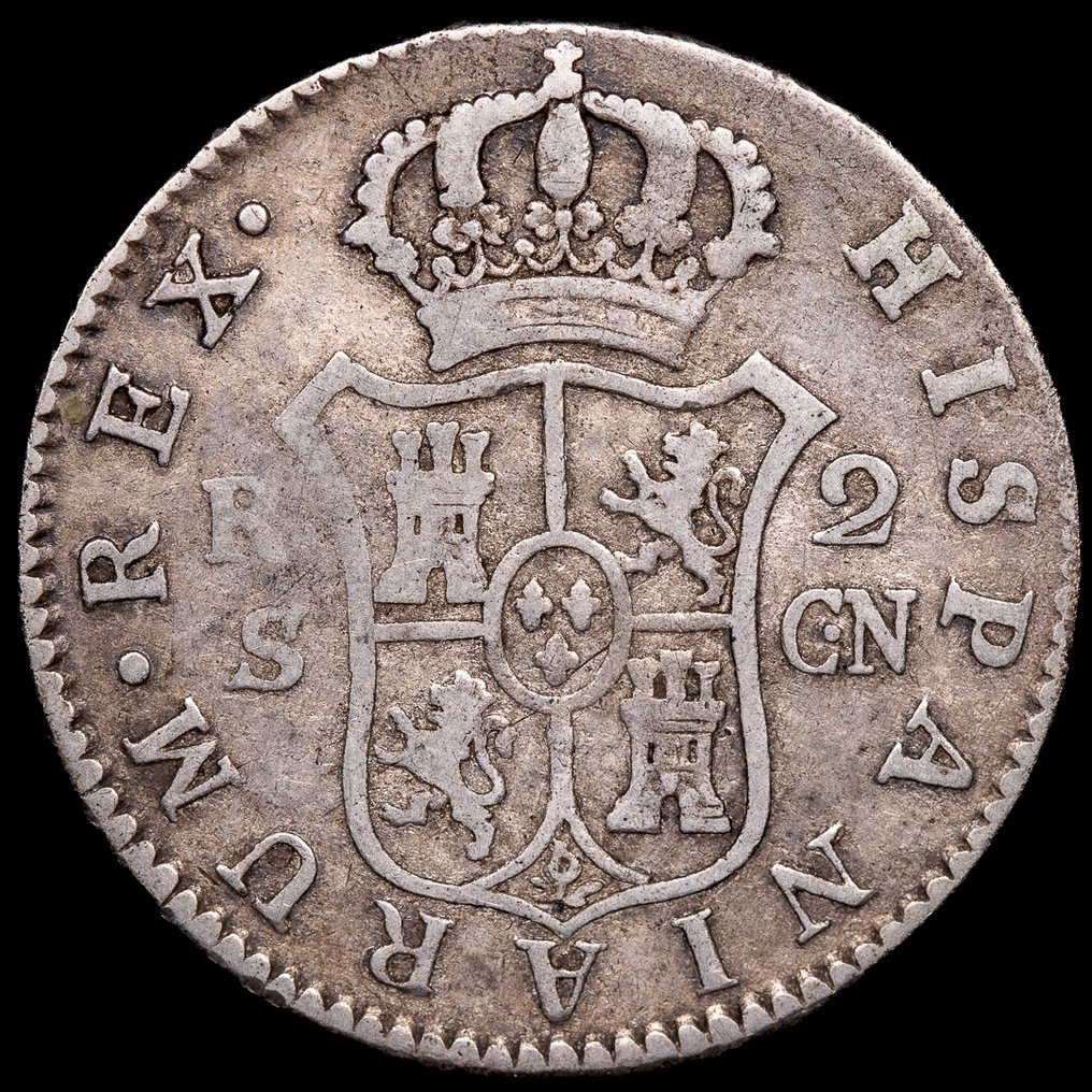 Spain. Carlos IV. 2 Reales 1805 - Sevilla CN (No Reserve Price) #1.0