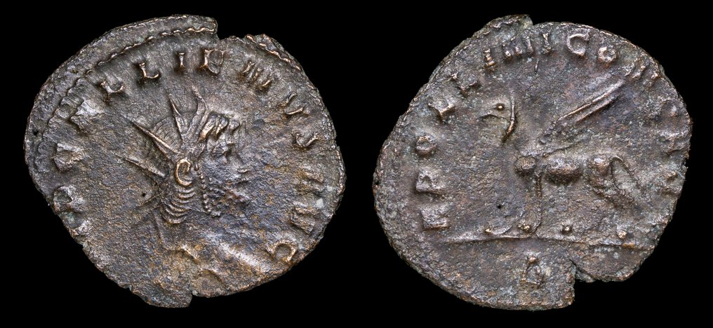 罗马帝国. 加利纳斯 （253-268）. Antoninianus APOLLINI CONS AVG  (没有保留价) #1.0