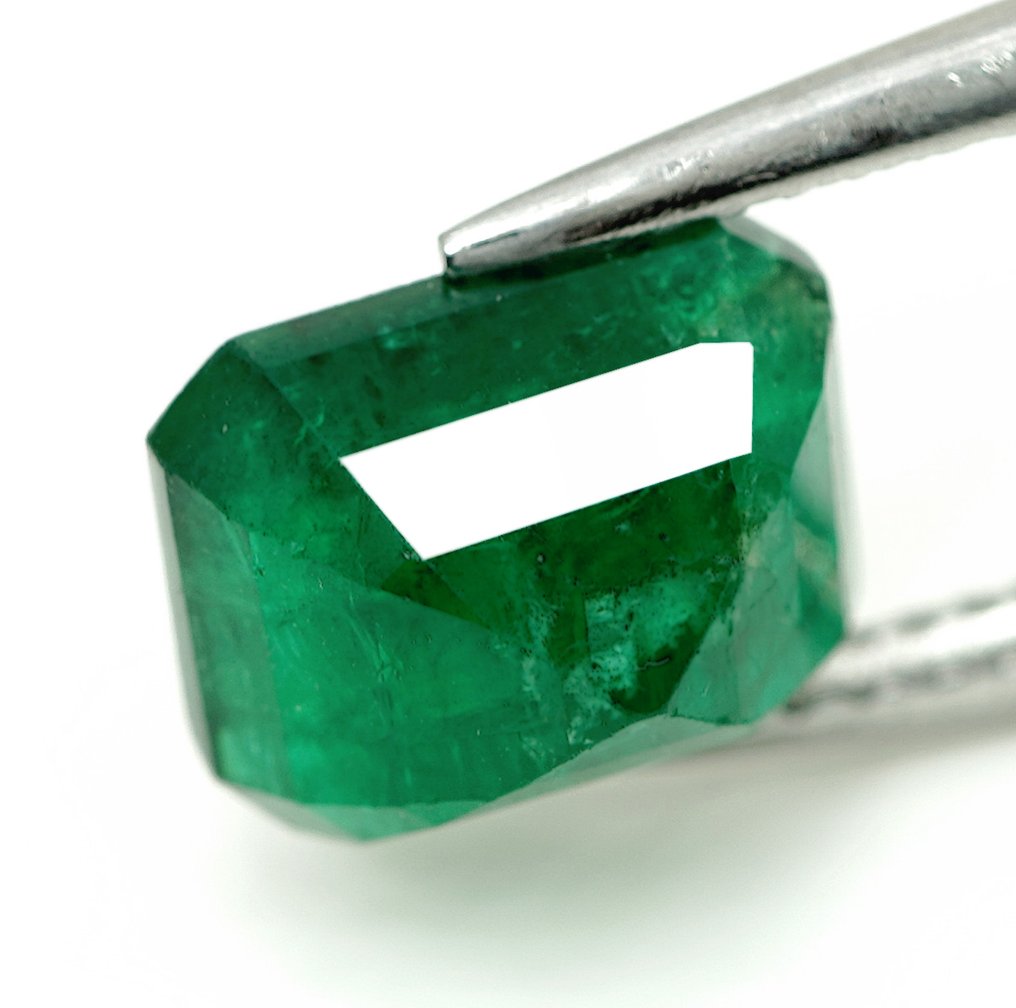 Utan reservationspris - 1 pcs Grön Smaragd - 3,27 ct - Bellerophon Gemlab #3.2