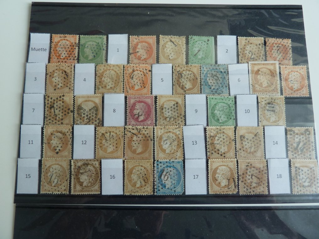 Frankrig 1863/1876 - Sjælden - Etoiles de Paris næsten fuldt - Yvert & Tellier #1.0