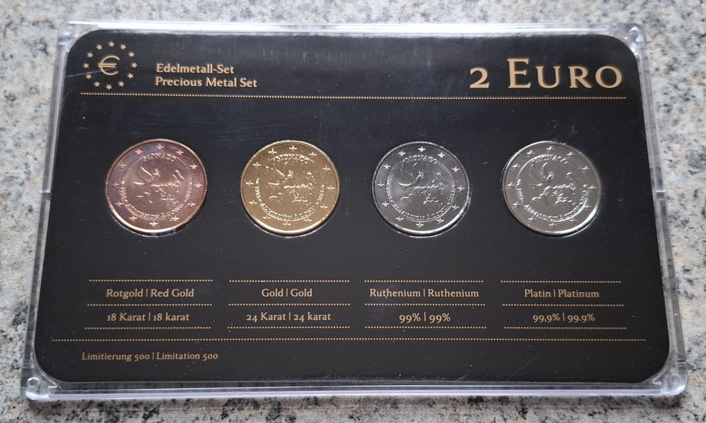 摩纳哥. 2 Euro 2013 "ONU" (4 coins)  (没有保留价) #1.0