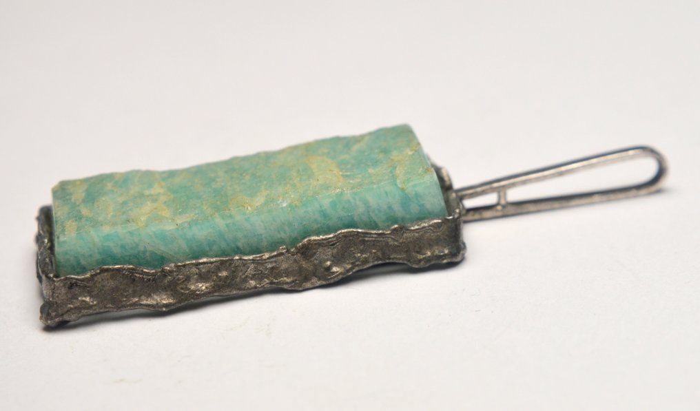 925 silver - Hänge - Amazonit - Brutalist #2.1