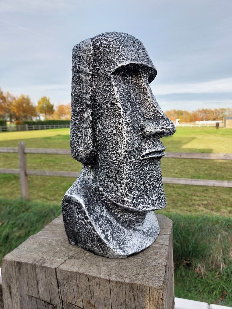 Statue, garden statue Easter island - 41 cm - polystone #2.1