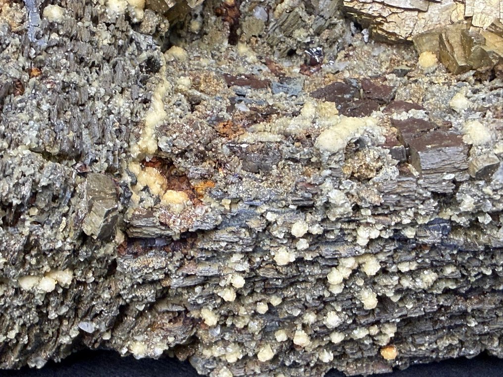 Pyrite and Siderite on Pyrrhotite matrix Specimen - Height: 15 cm - Width: 10 cm- 1397 g #3.2