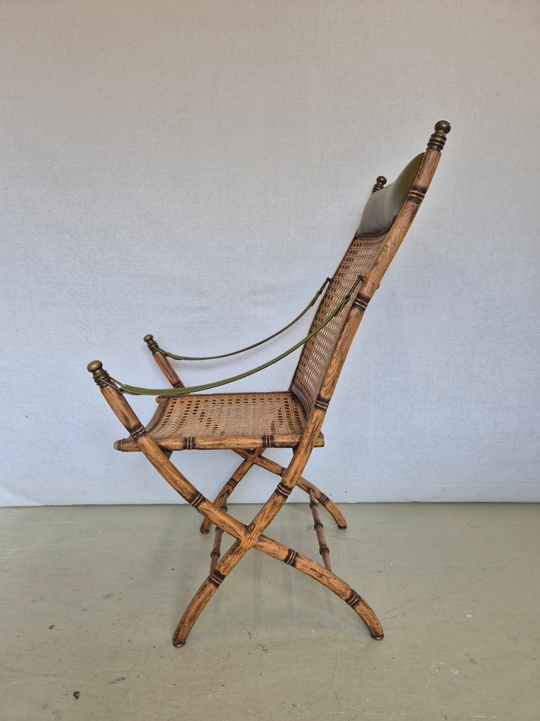 椅子 - 皮革, 木 - 军官椅 #1.0