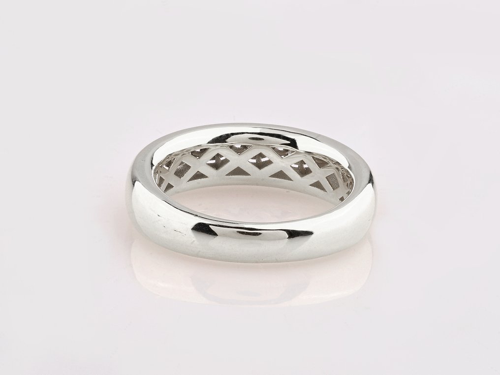 Δαχτυλίδι - 14 καράτια Λευκός χρυσός -  0.10ct. tw. Διαμάντι (Φυσικό)  #4.3