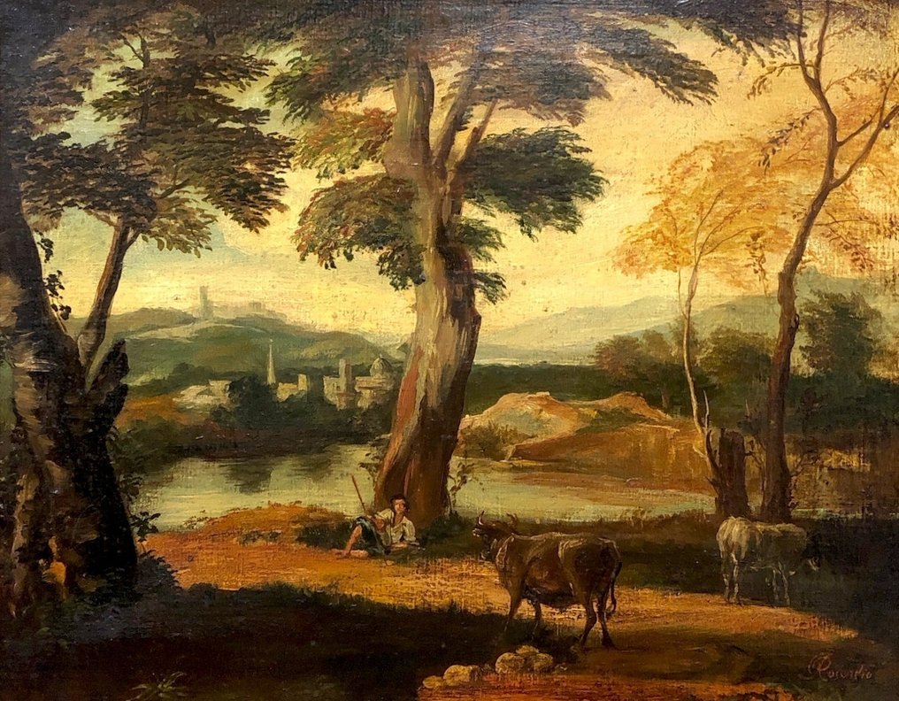 European school (XX) - Pastorale (After themes by Claude Gelée dit Claude Lorrain) #1.0