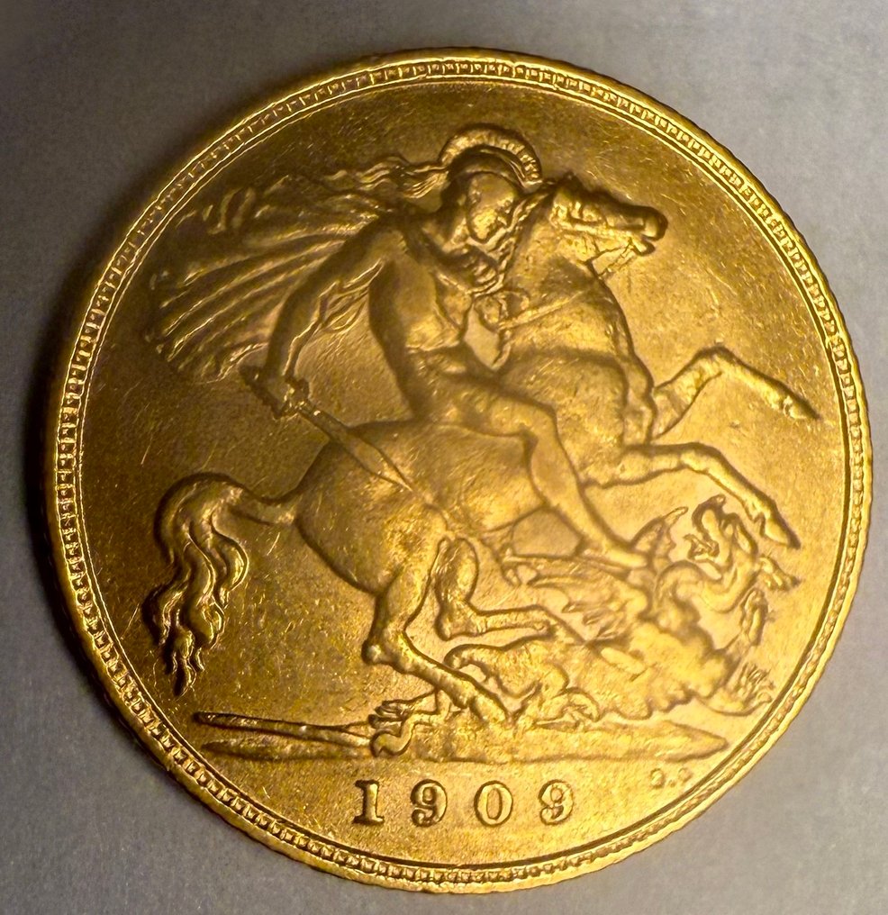Regno Unito. Edoardo VII. 1/2 Sovereign 1909 #1.0