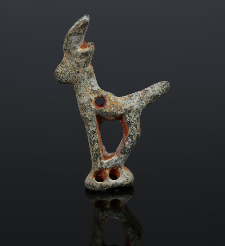 青铜器时代 黄铜色 Ibex 小雕像  (没有保留价) #1.0