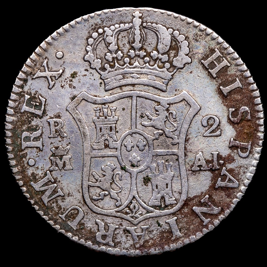 Ισπανία. Carlos IV. 2 Reales 1808 - Madrid AI (χωρίς τιμή ασφαλείας) #1.0