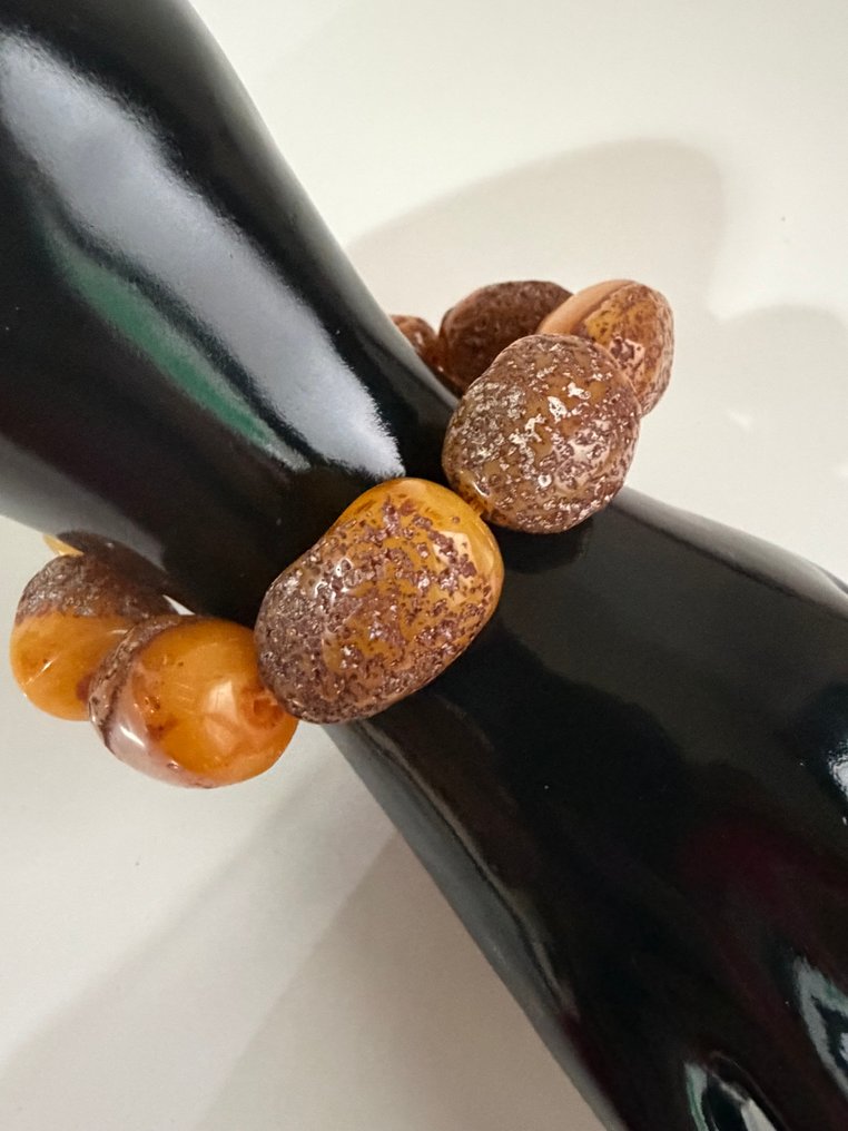 精美手工制作的波罗的海琥珀珠子手链 - 琥珀  (沒有保留價) #2.1