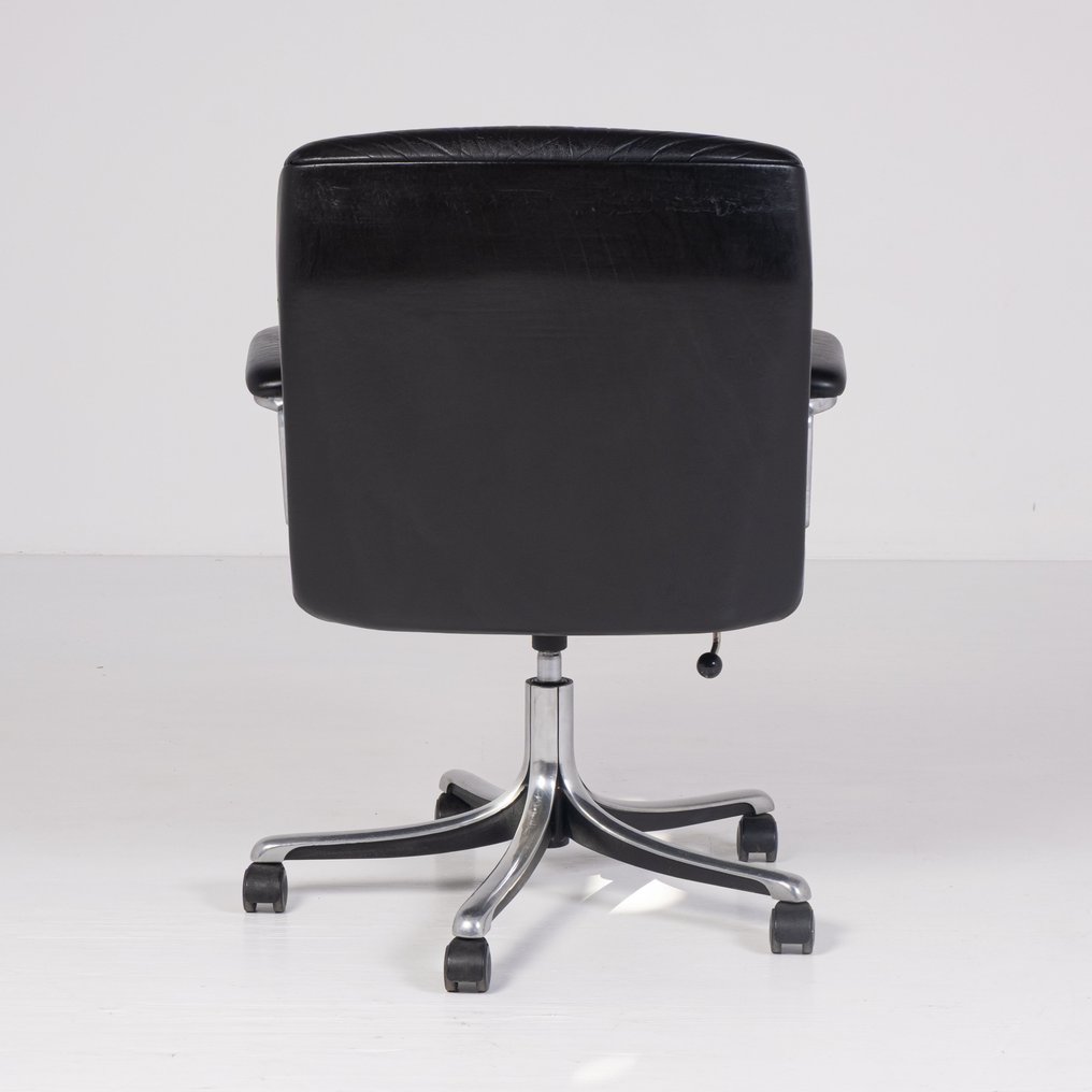 Tecno - Osvaldo Borsani - 椅子 - P126 - 皮革, 铝 #4.3