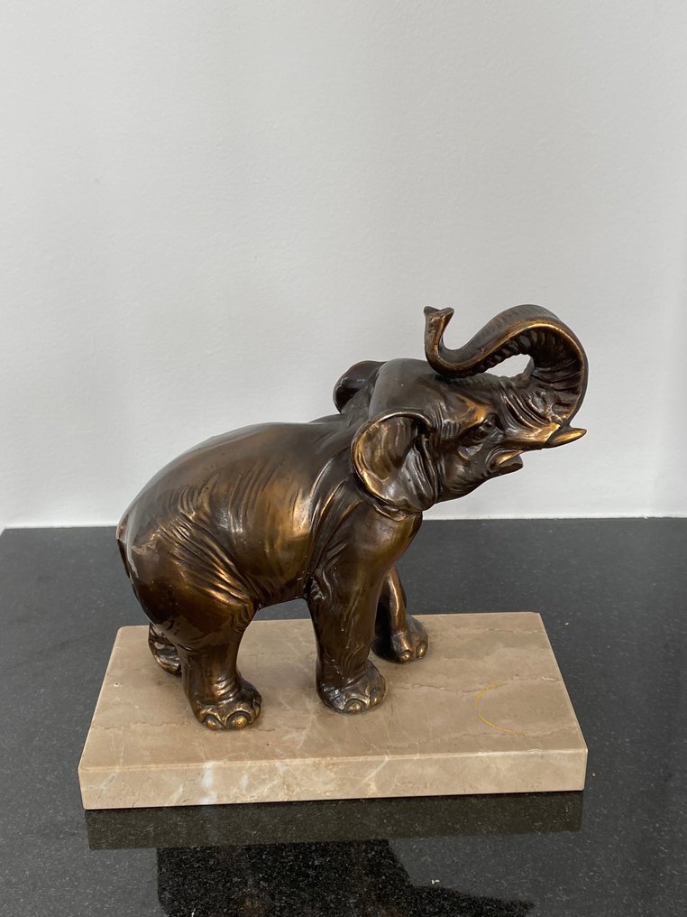 玩具人偶 - Figurka Słonia Inspirowana Brązem - 1,3 kg - 合金 #1.0