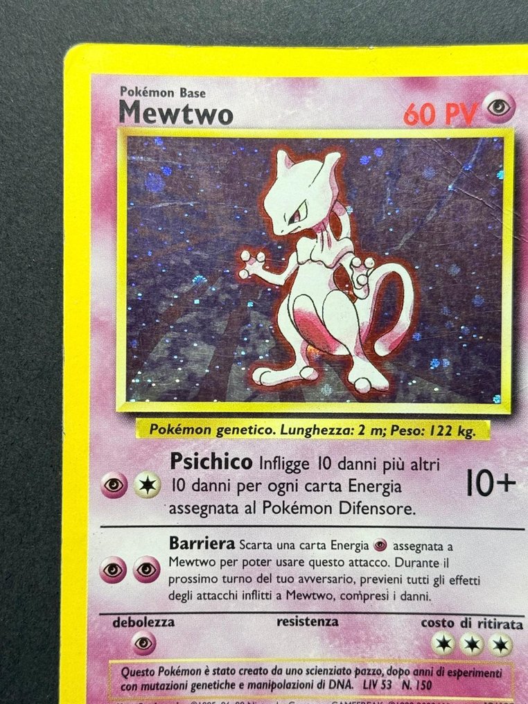 Pokémon - 5 Card - Nidoking, Mewtwo, Muk, Hitmonchan, Electabuzz Holo, Carta promo - WOTC - Base set, Fossil #2.1