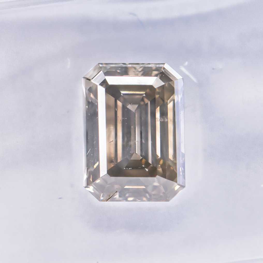 χωρίς τιμή ασφαλείας - 1 pcs Διαμάντι  (Φυσικού χρώματος)  - 1.51 ct - Σμαράγδι - Fancy Πρασινωπό, Γκριζωπό Κίτρινο - SI2 - International Gemological Institute (IGI) - ΒΓ #2.1