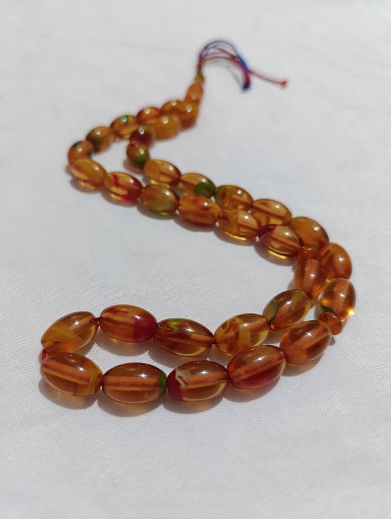  天主教念珠 - 琥珀 - 1970-1980 - 稀有的祈祷念珠  #3.2