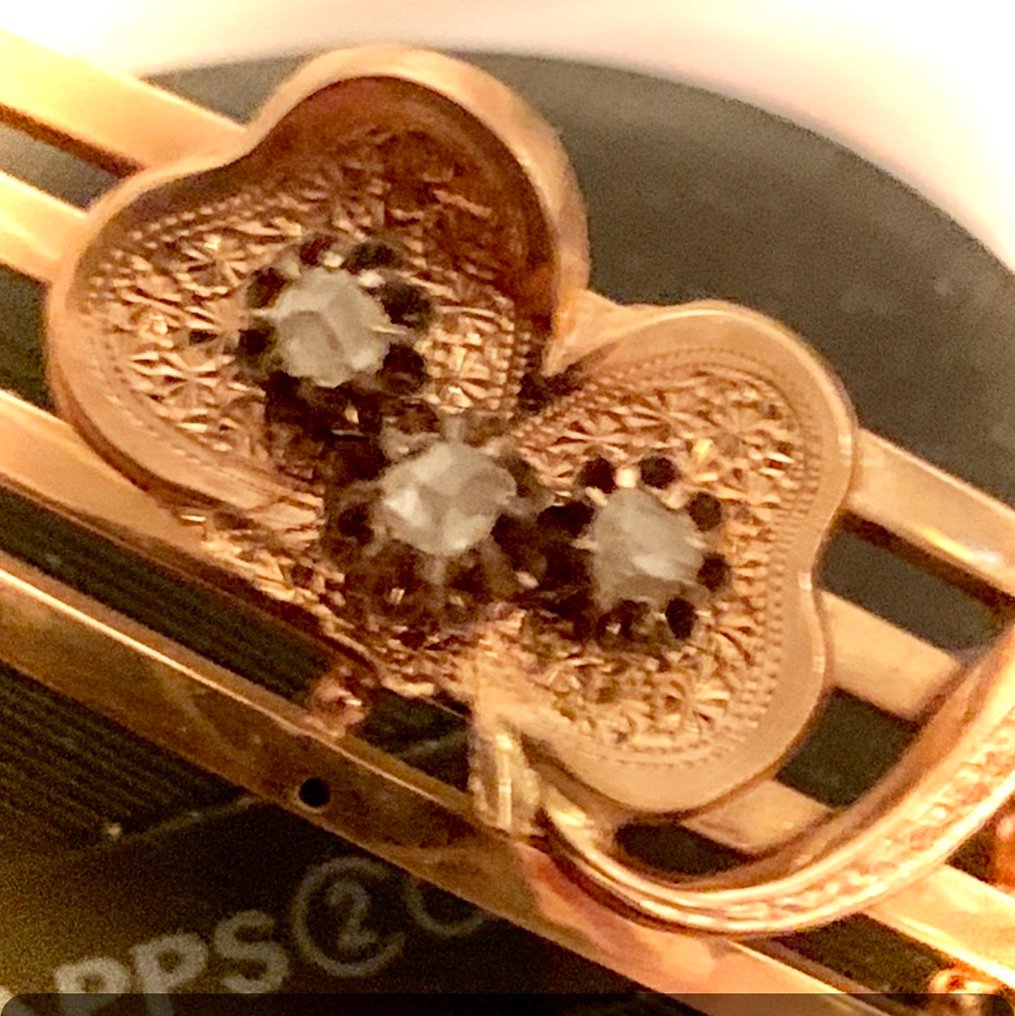 手镯 - 18K包金 玫瑰金, 黄金 钻石 (天然)  - 钻石 #2.1