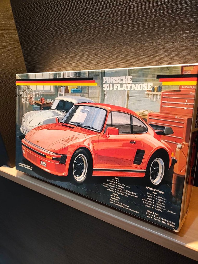 fujimi 1:24 - Modelbil - Vintage Fujimi Porsche 911 Flat Nose Enthusiast Model #2.1